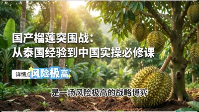 第一节：榴莲突围战：选址决策指南，告别赌运气，用硬指标圈定&ldquo;优生，课程：《国产榴莲突围战：从泰国经验到中国实操的8堂必修课（高阶实战版）》