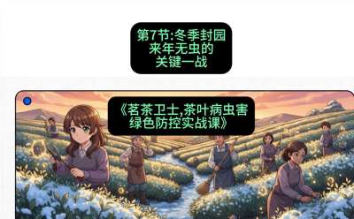 第07节：冬季封园&mdash;&mdash;来年无虫的关键一战，课程：《茗茶卫士&mdash;&mdash;茶叶病虫害绿色防控实战课》#识农AI